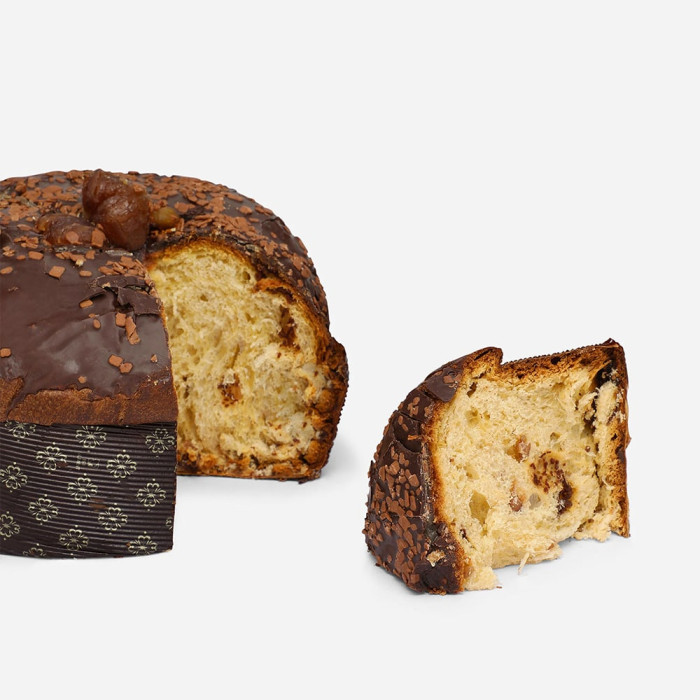 Panettone aux Marrons Glacés - Coffret Cadeau de Noel