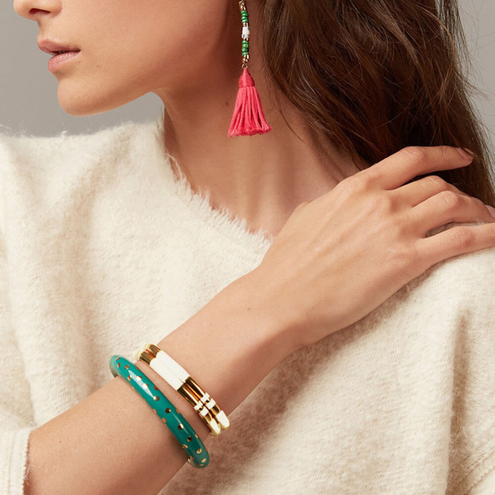 Ivory Positano Bangle Bracelet Aur lie Bidermann Publicisdrugstore